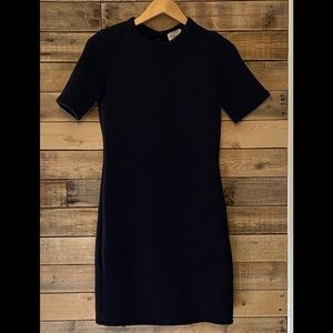 Wilfred Free short sleeve ribbed dress black